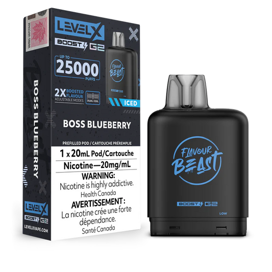 Level X - Flavour Beast Boost G2 Pods - 25K Puffs - Ontario